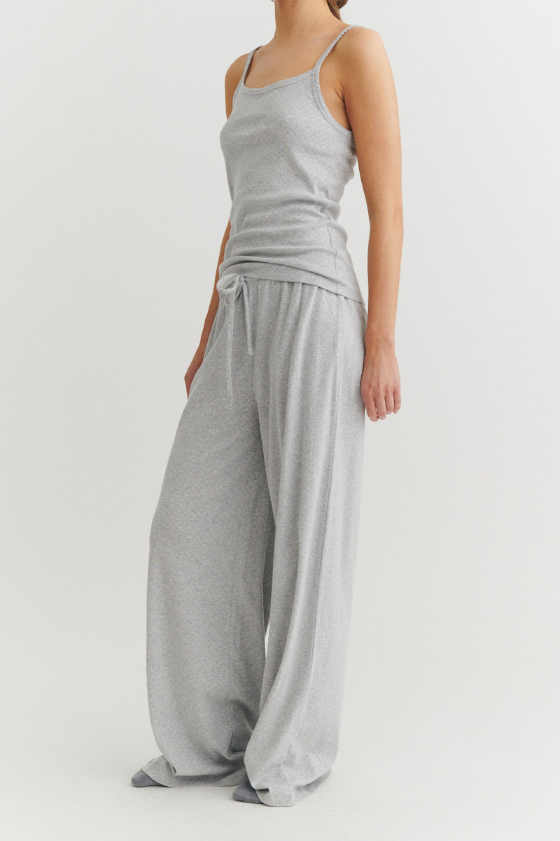Basic Apparel Arense Loose Pants Bukser 318 Light Grey Mel.