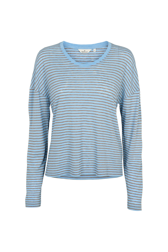 Basic Apparel Ashly LS Tee T-shirts 875 Dutch canal portabella
