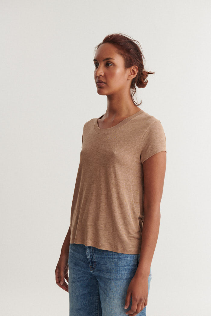 Basic Apparel Ashly SS Tee T-shirts 833 Portobella