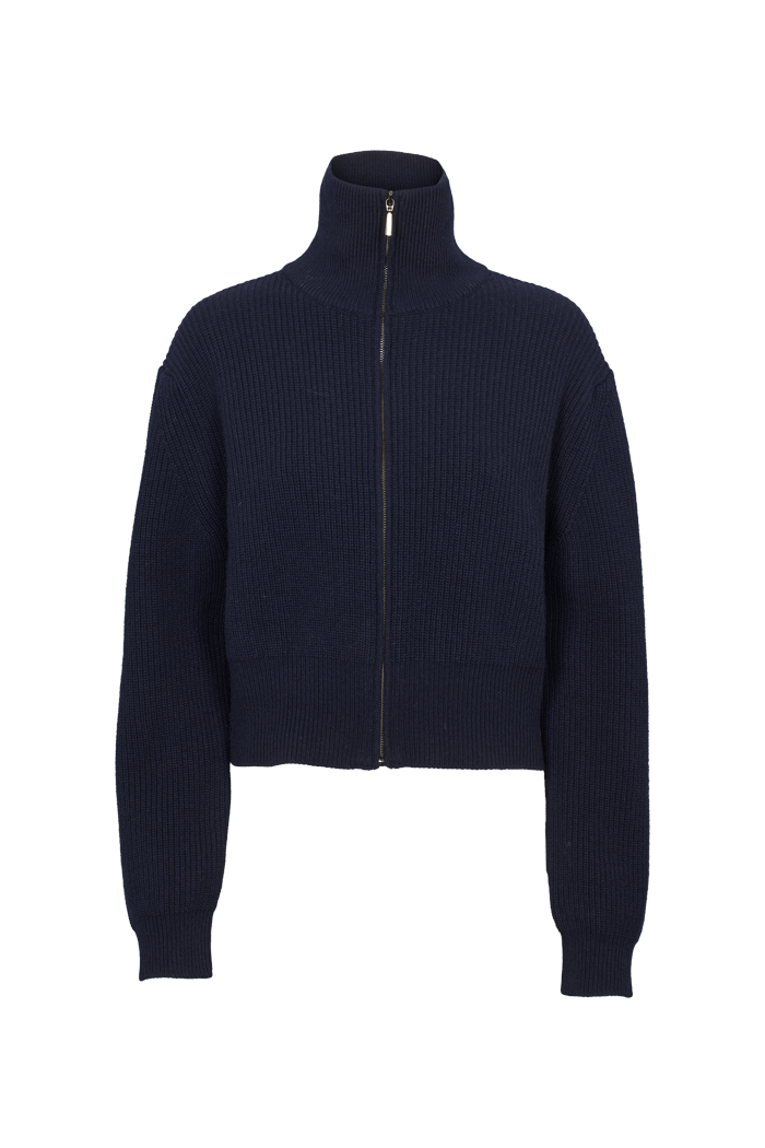 Basic Apparel Cady Zip Cardigan Cardigans 606 Sky Captain