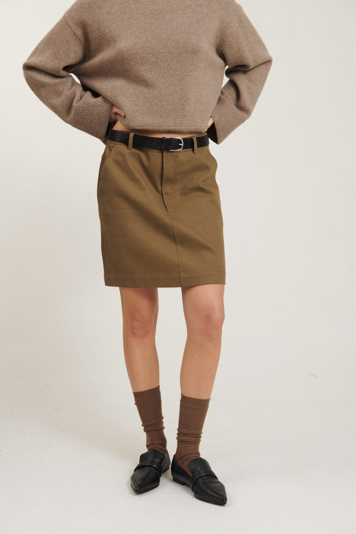 Basic Apparel Creol Skirt Nederdele 181 Capers Green
