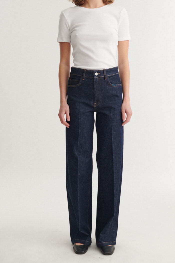 Basic Apparel Enya Rinse Wash Jeans Jeans 885 Raw denim