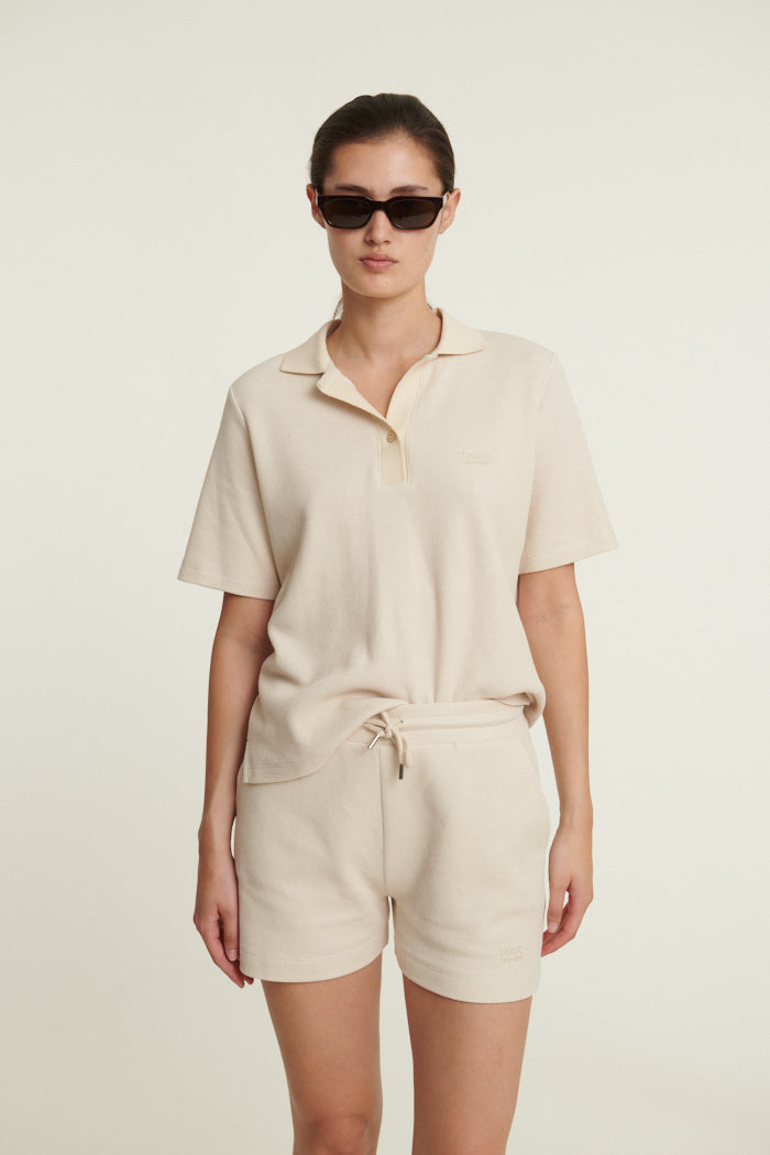 Basic Apparel Ima Polo T-shirts 649 Pumice Stone
