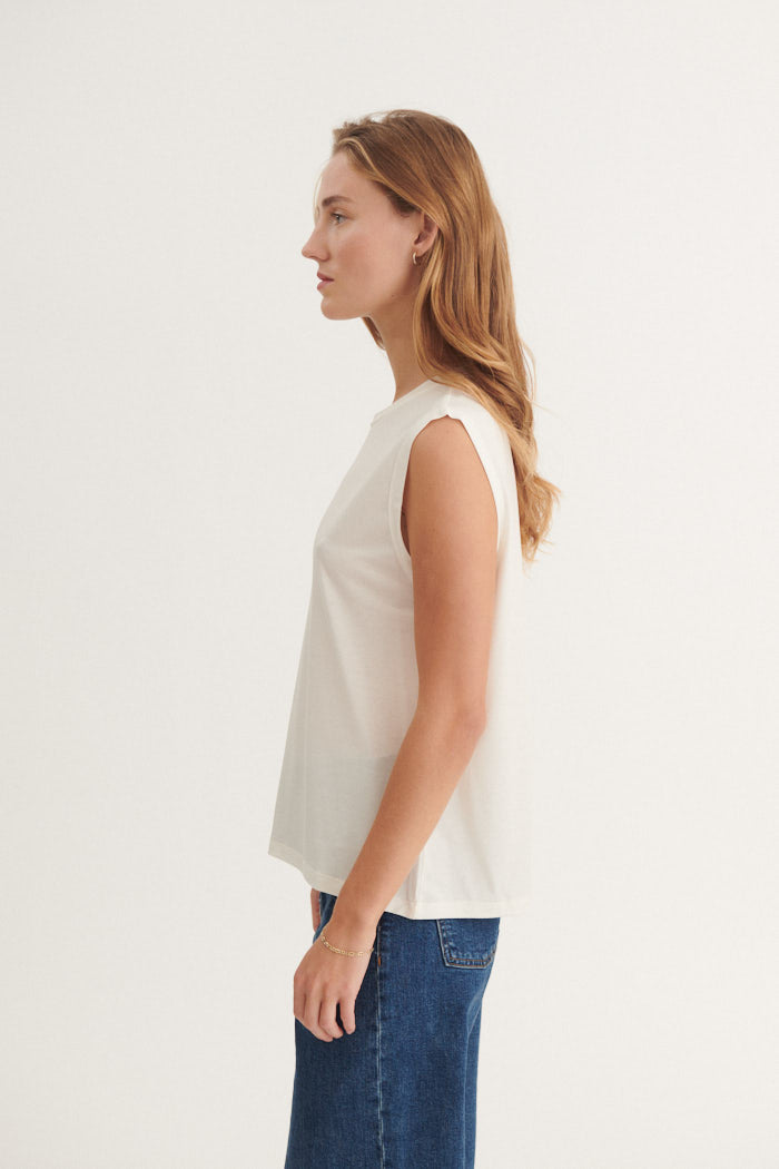 Basic Apparel Jolanda Tank Toppe 003 Off White