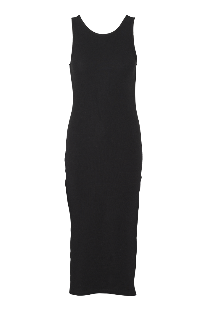 Basic Apparel Ludmilla Openback Dress Kjoler 001 Black