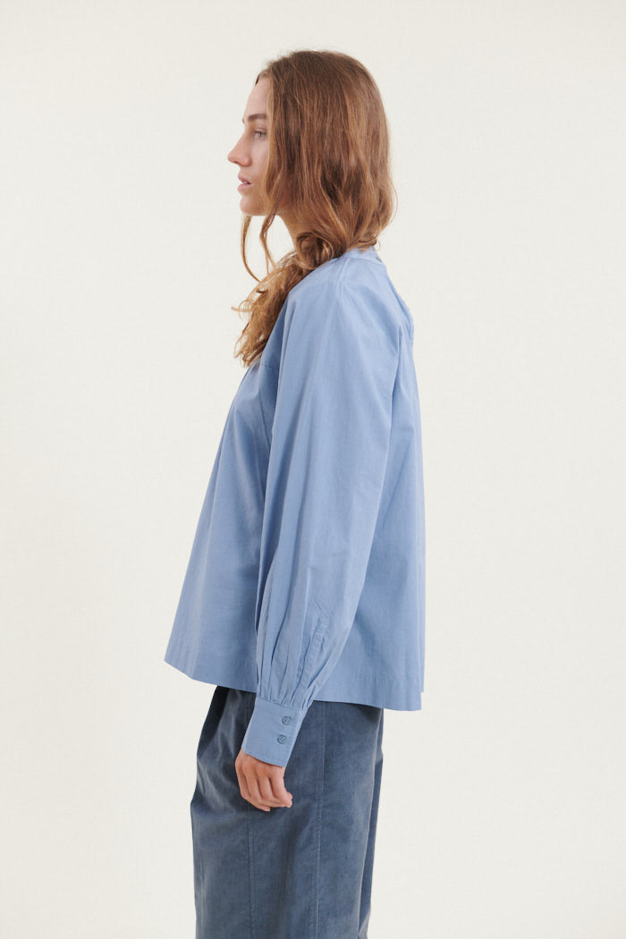 Basic Apparel Milly Blouse Bluser 737 Windward blue