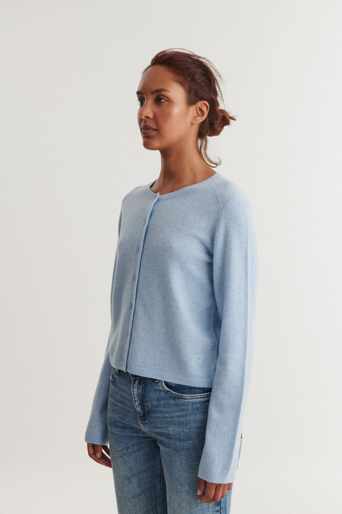 Basic Apparel Selem Cardigan Cardigans 038 Light Blue