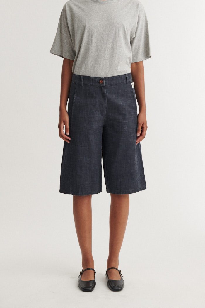 Basic Apparel Senia Long Shorts Shorts 884 Asphalt
