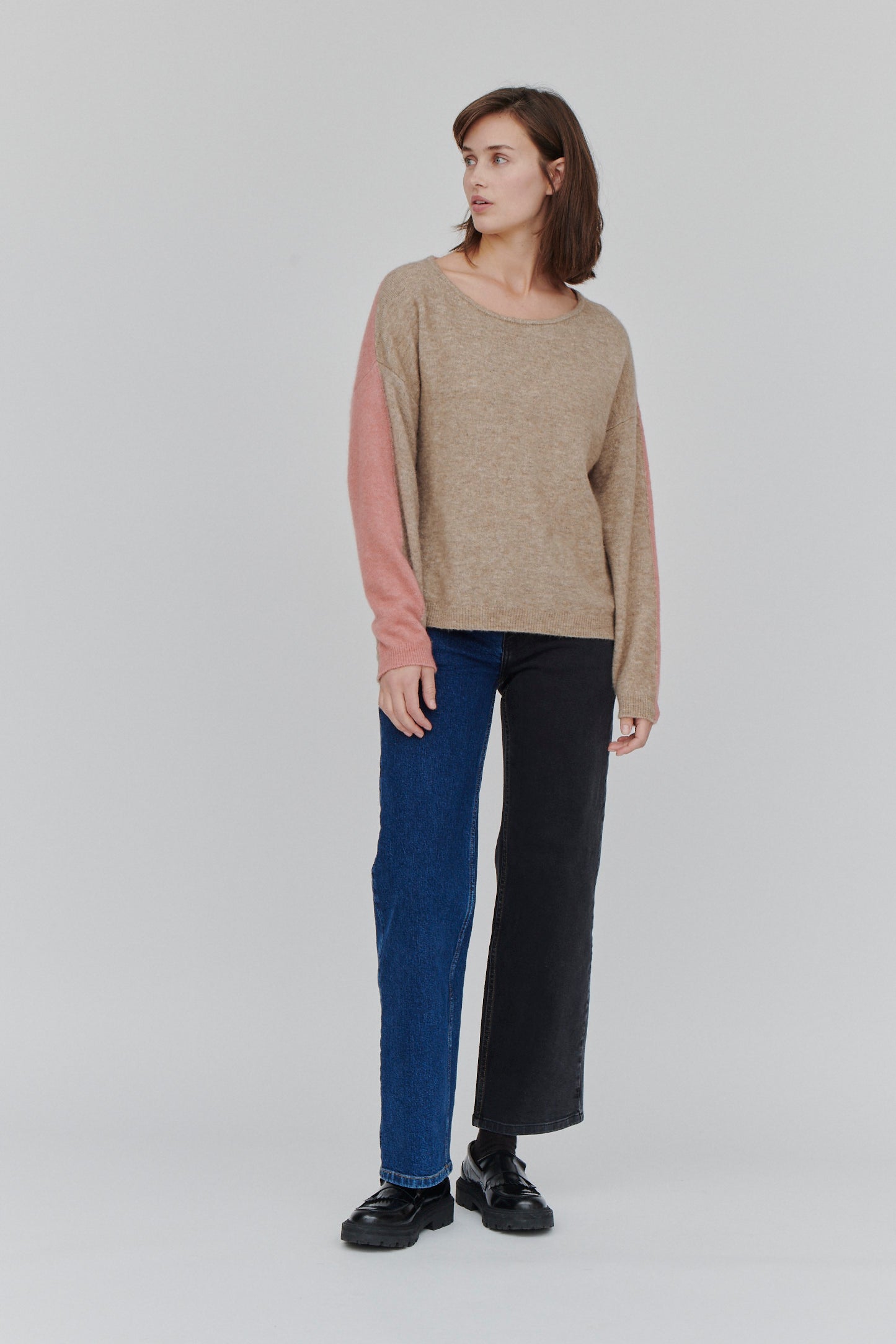 Basic Apparel Trines Blend x Claudine Sweaters 466 Amphora/Cameo
