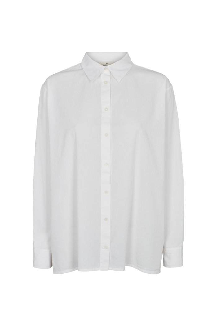 Basic Apparel Vilde Loose Shirt Skjorter 423 Bright White