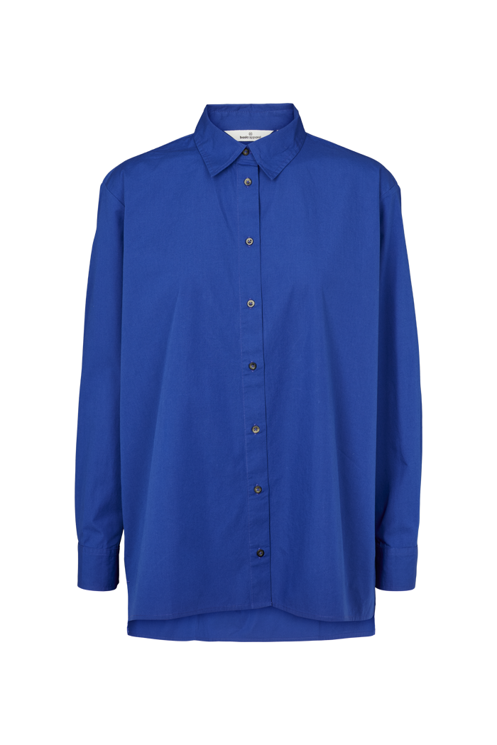 Basic Apparel Vilde Loose Shirt Skjorter 713 Clematis Blue
