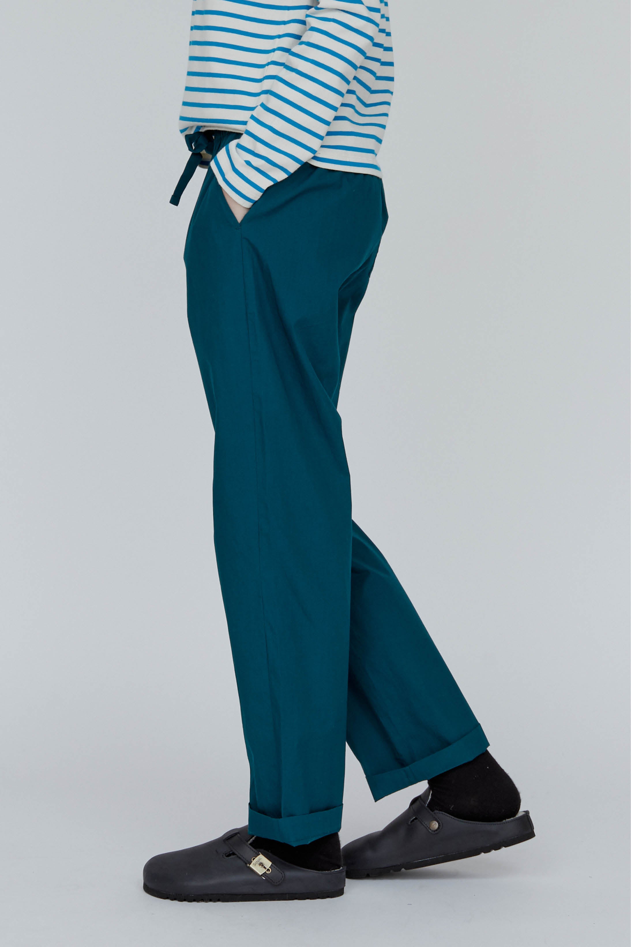 Basic Apparel Vilde Pants Bukser 609 Deep Teal