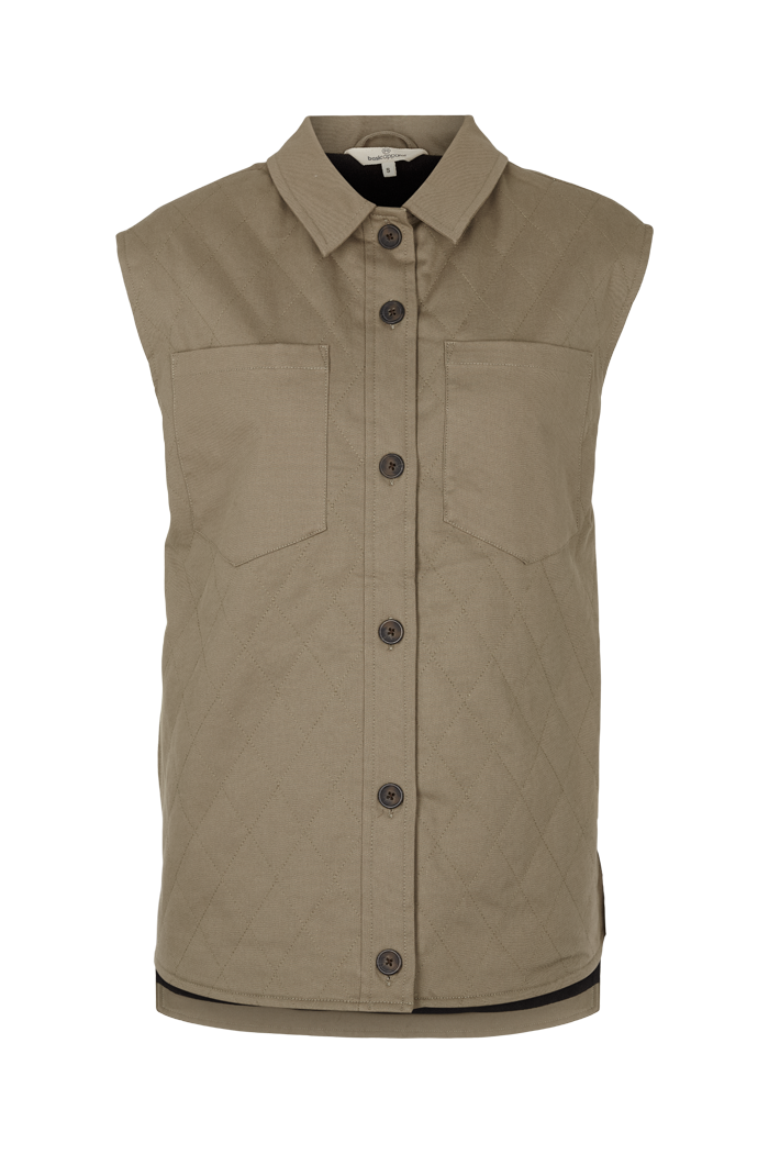 Basic Apparel Mia Vest Veste 121 Dried Sage
